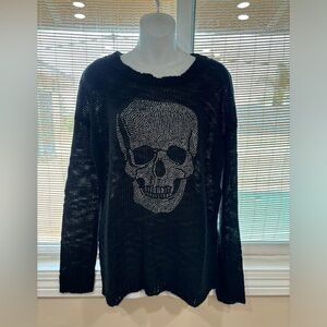 SOLD!!!! Knit skull sweater